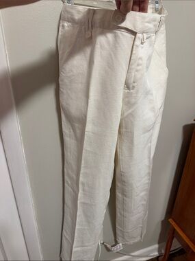 Cream Linen Chinos - Adolfo Dominguez